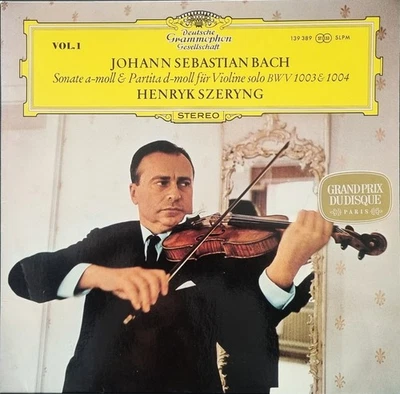 Henryk Szeryng: Bach- Partita & Sonata No 2 BWV 1003 & 1004, Vol 1 / DG - Image 1 of 3