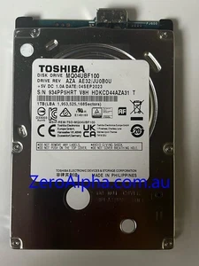 MQ04UBF100 Toshiba Donor Hard Drive JU0B0U, 04SEP2023 - Picture 1 of 1