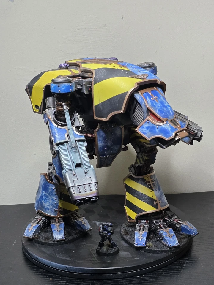 Warhammer 40k 30k Horus Heresia Marte Padrão Cão de Guerra Titã Totalmente Pintado - Imagem 1 de 4