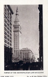 New York City - Metropolitan Life Gebäude Turm Postkarte - Bild 1 von 2