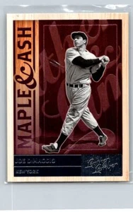 2019 Panini Leather & Lumber #MA-5 Joe DiMaggio Maple and Ash NM+ - Picture 1 of 2