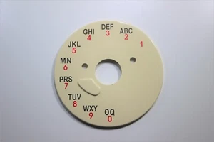 GPO 706 TELEPHONE ALPHA-NUMERIC BACK PLATE - ALL COLOURS - Picture 1 of 5