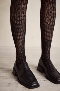 Free People Emilio Cavallini Manor Lace Tights-M/L-$30 A639 - Picture 1 of 1