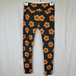 LuLaRoe Orange Ghost Halloween Leggings - Picture 1 of 4