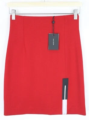 Cop Copine Hiromi Skirt Women (EU) 36 Fitted Stretch Split Red - Image 1 of 4