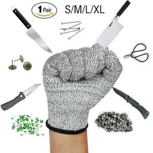 1 Pair Metal Mesh Butcher Anti-cut Glove Stab Resistant Safety Gloves Kitchen - Picture 1 of 16