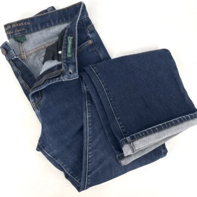 Vintage Y2K Ralph Lauren Women's Classic Bootcut Jeans Medium Wash Size 8 Preppy - Image 1 of 4