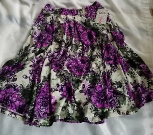 NWT Lularoe Madison 🌹 Purple Amethyst Sage Floral Small Skirt Unicorn Gorgeous - Picture 1 of 8