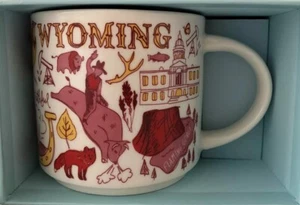 Taza de café Starbucks Wyoming Been There Collection NUEVA EN CAJA - Imagen 1 de 5