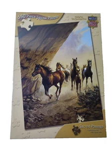 Master Pieces Sacred Passage Wild Horses Themed 550 Piece Jigsaw Puzzle New - Imagen 1 de 3