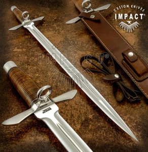 Espada personalizada "The Chadwick" con "empuñadura anillada" de Impact Cutlery | Cuchillo daga - Imagen 1 de 10