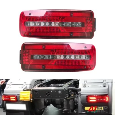Par de luces de freno traseras LED indicador matrícula antiniebla para MAN TGM TGS TGX Foto 1 de 4