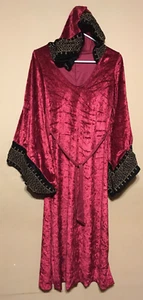 RED CLOAK ROBE WOMEN'S BLACK END GOLD CROSS NUN COSTUME / WRONGWAY052 - Picture 1 of 15