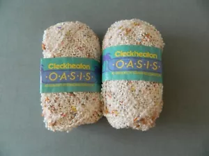 Yarn CLECKHEATON "OASIS" Acrylic Viscose Nylon Boucle Lot Yarns White Australia - Picture 1 of 9