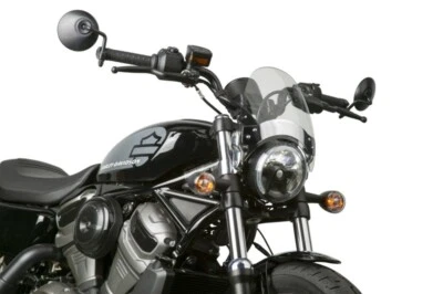 Экран дефлекторный National Cycle с рулем 7/8 и 1 дюйм U-образный зажим прозрачный - Изображение 1 из 3