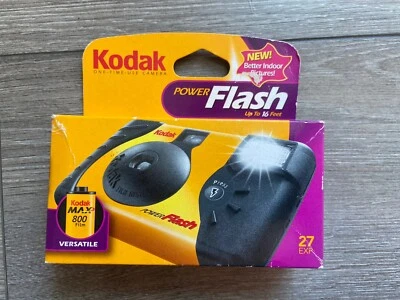 Kodak Power Flash Disposable Camera 27 Exposures Exp 2006 800 ISO Film Versatile - Image 1 of 4