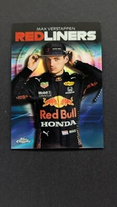 2021 Topps Chrome F1 Redliners Max Verstappen Red Bull Racing - Picture 1 of 2
