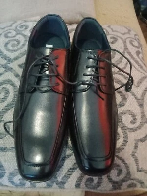 Zapatos de vestir de cuero negro STEVE MADDEN talla 10 para hombre B12 Foto 1 de 4