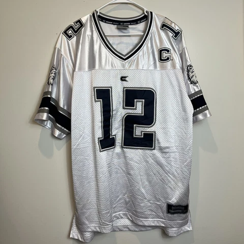 NCAA UCONN Huskies Colosseum Athletics Size L White Football Jersey Cover