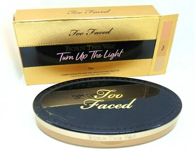 TOO FACED BORN THIS WAY TURN UP THE LIGHT Highlighting Palette Tan NIB  - Image 1 of 2