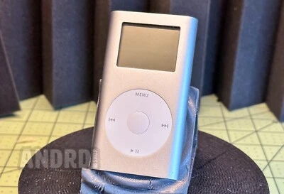 128GB Apple+HP Silver iPod Mini 2nd Gen 📳 Taptic Mod 📳 750mah Batt -  A1051 - Image 1 of 4