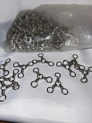 3 Way Swivel Fishing Saltwater Stainless Fishing Lures Connector 5/0# (144 PCs.) - Image 1 of 2