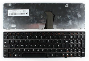 Tastiera Windows 8 nera layout UK cornice viola per Lenovo 25208115 - Foto 1 di 1