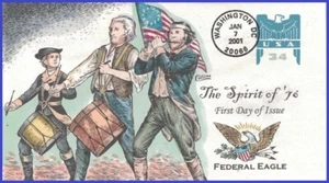 EE. UU.1 #U646 U/A COLLINS PINTADO A MANO FDC Eagle - Imagen 1 de 1