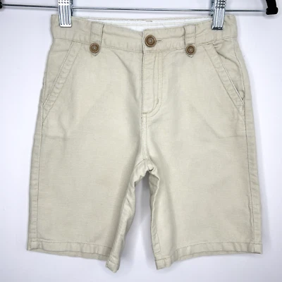 Janie And Jack Kids Boys Short Pants, Ivory, 5T, Linen/Cotton Blend - Image 1 of 4