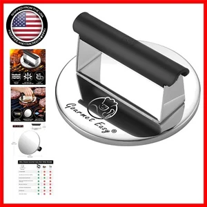 2lb Heavy-Duty Smash Burger Press - Non-Stick Surface & Dishwasher Safe Design - Picture 1 of 7