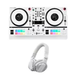 Hercules Inpulse T7 White DJ Controller (Limited Edition) + White Headphones - Picture 1 of 7