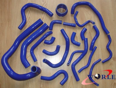 Blue Silicone Radiator Hose for 1986-1992 Toyota Supra MK3 MA70 7MGE/7MGTE - Image 1 of 4