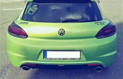 ULTER SPORT Silenciador de escape deportivo para tubos de escape VW Scirocco III 120x80 mm con homologación