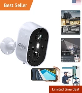 Security Camera - AI Motion Detection - Color Night Vision - Battery Powered - Picture 1 of 10