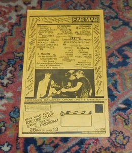 MABUHAY GARDENS - CALENDAR FLYER - No 120 - MUTANTS - VKTMS - SVT - MORE - LOOK! - Picture 1 of 2