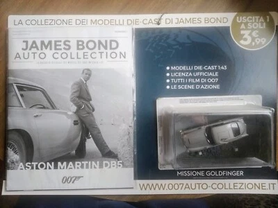 Aston Martin DB5 James Bond 007 Goldfinger sc.1/43 modellino nuovo con fascicolo - Immagine 1 di 4