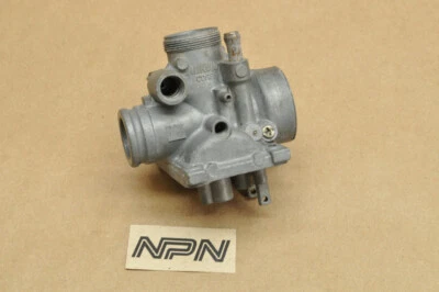 Corpo de carburador vintage usado OEM Yamaha 1988-90 DT50 Mikuni 17W-14101-10 - Imagem 1 de 4