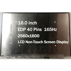 16,0 pouces écran LCD non tactile pour B160QAN02.0 2560x1600 40 broches 165Hz