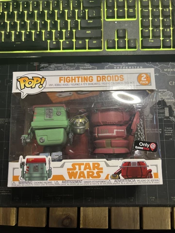 Funko Pop! Star Wars 2 Pack Fighting Droids Gamestop Exclusive Brand New in box Cover