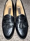 Johnson & Murphy Cellini Loafers Black Leather Tasseled Men’s Size 13 M