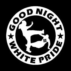 GOOD NIGHT WHITE PRIDE Patch / Aufnäher NEU Punk Punkrock FCK NZS Gegen Nazis Oi - Bild 1 von 1