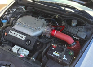 ALL RED COATED Air Intake Filter Kit For 2003-2007 Honda Accord 3.0L V6 - Bild 1 von 2