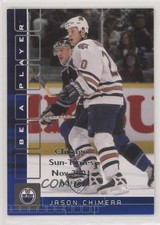 2001-02 ITG Be A Player Memorabilia Sapphire Chicago Sun-Times /10 Jason Chimera
