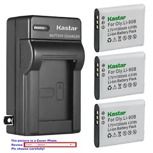 Kastar Battery Wall Charger for Olympus Li-90B Li-90C & Olympus Tough TG-Tracker - Picture 1 of 11