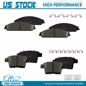 For Ford Taurus Five Hundred Freestyle Montego 8* Front Rear Ceramic Brake Pads - Picture 1 of 6