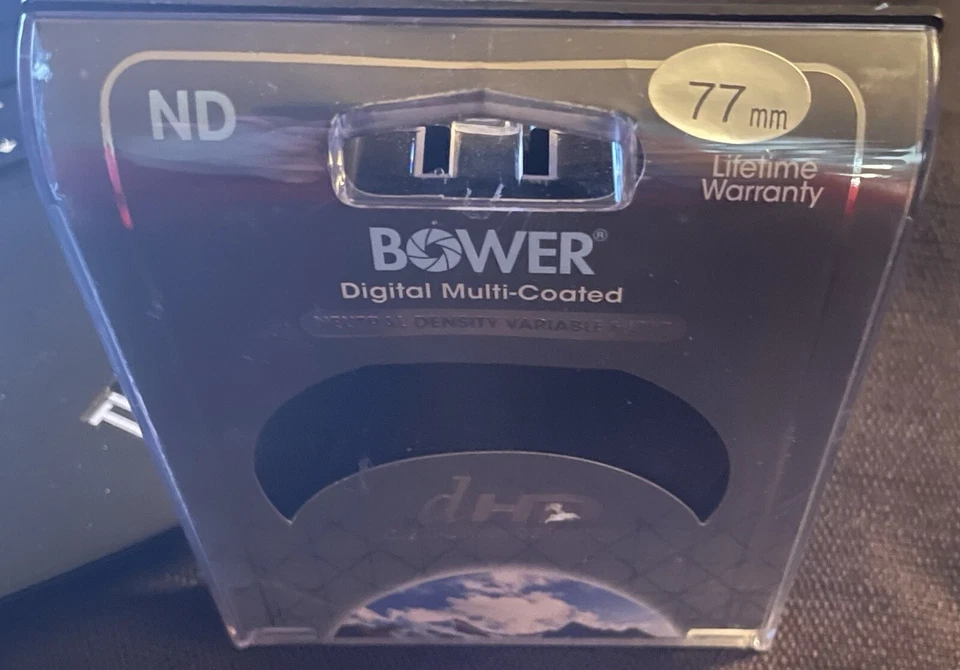 Bower 77mm Digital HD Variable Neutral Density Filter (ND) Black - Image 1 of 3