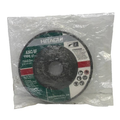 Rebolo 4-1/2" x 1/4" x 7/8" - Hitachi A36Q-BF Tipo 27 – NÃO ABERTO - Imagem 1 de 4