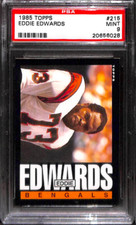 1985 Topps #215 EDDIE EDWARDS PSA 9 20656028