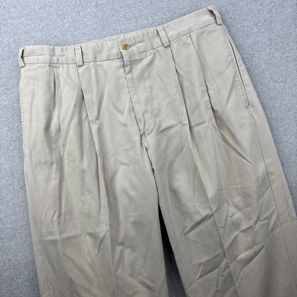 Vintage 90s Bills Khakis M2 Lightweight Twill Pleated Chino Pants Mens 34x29 USA - Image 1 of 4