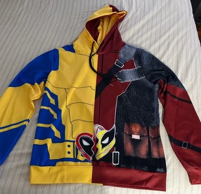 Sudaderas con capucha Deadpool 3 Wolverine 3D superhéroe GRANDES NUEVAS SIN ETIQUETAS Foto 1 de 4